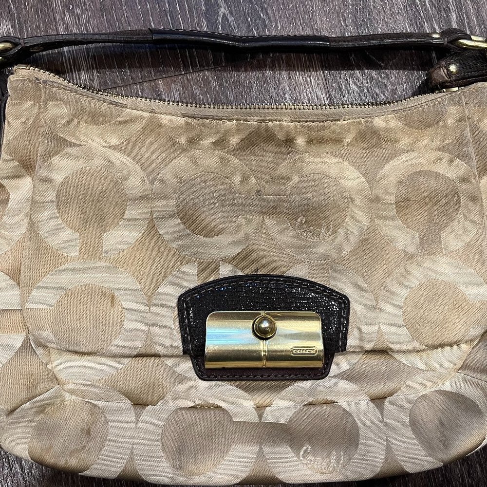 Authentic Coach Tan Shoulder Bag